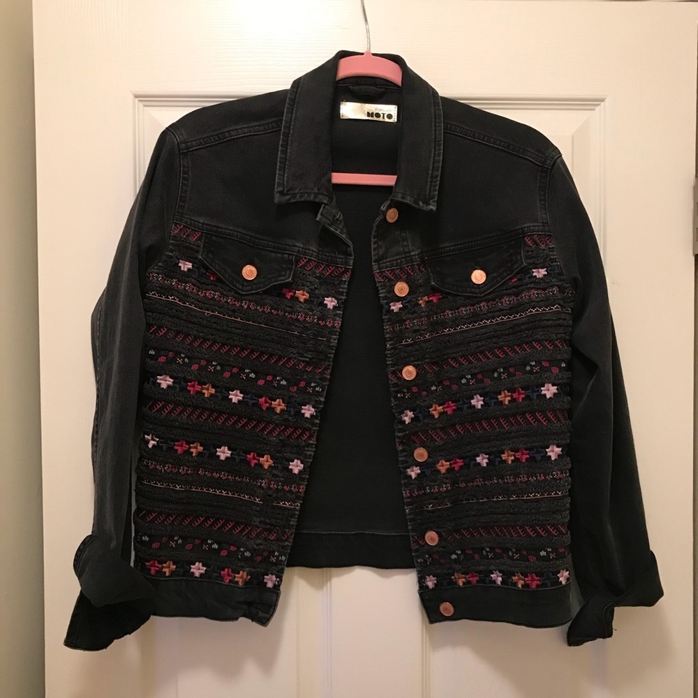 Top shop MOTO black denim jacket
